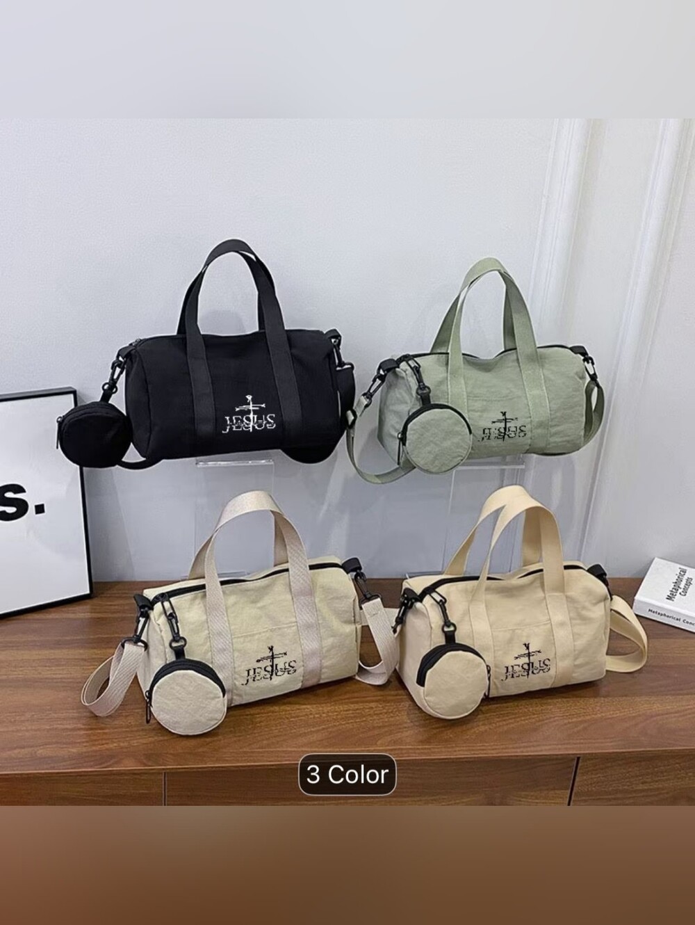 Logo Canvas Duffel Bag - Choose A Color- Black Unavailble